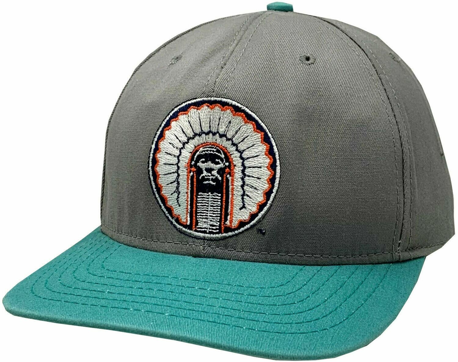 Illinois Fighting Illini  Vintage 2-Tone Flat Bill Hat