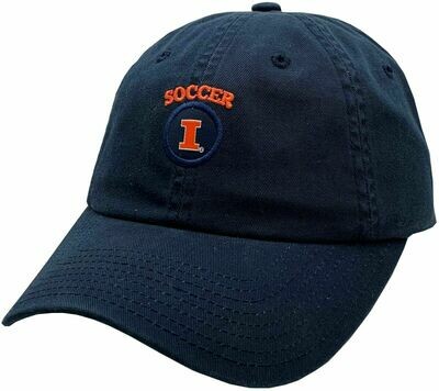 Illinois Fighting Illini Soccer Slouch Hat Navy