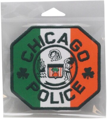 CPD Irish Octagon Patch Shamrock Approx. 4&quot; x 4.25&quot;