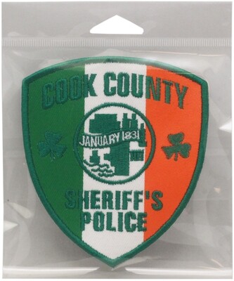 Cook County Irish Patch Shamrock Approx. 4&quot; x 4.5&quot;