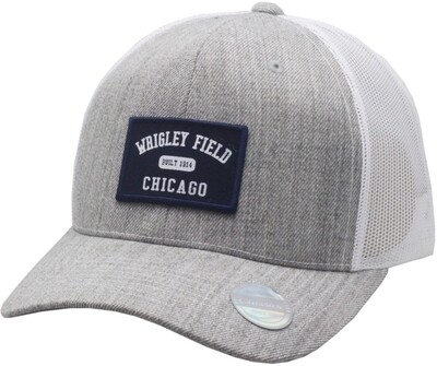Wrigley Field Chicago Built 1914 Patch Snapback Mesh Grey/White HP