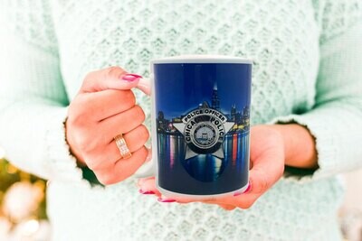 Chicago Police Star Chicago Skyline 15 oz. Coffee Mug 2-Sided