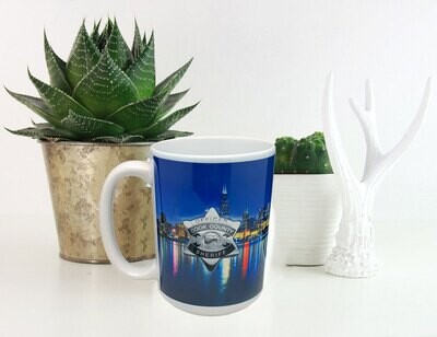 Cook County Sheriff Chicago Skyline 15 oz. Coffee Mug 2-Sided