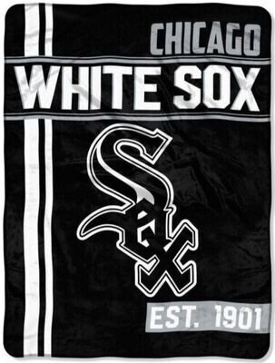 Throw Blanket Chicago White Sox Super Plush 46&quot; x 60&quot;