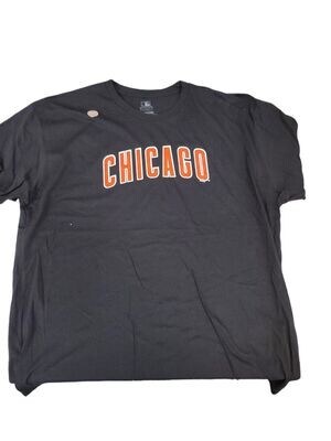 Chicago Cubs Black T-Shirt Chicago Logo