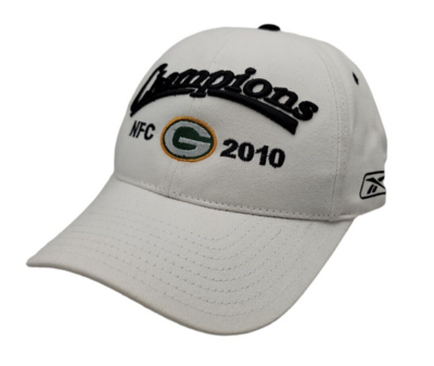 Green Bay NFC 2010 Champions Adjustable White Hat