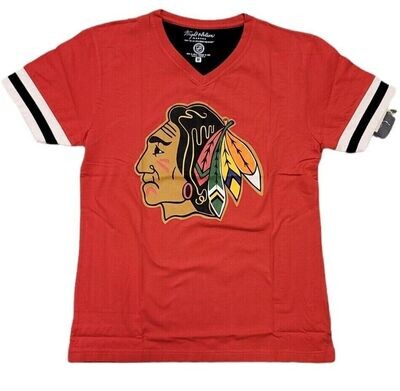 Chicago Blackhawks Ladies Jersey V-Neck T-Shirt