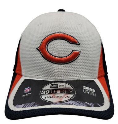 Chicago Bears White New Era Flex Fit Hat