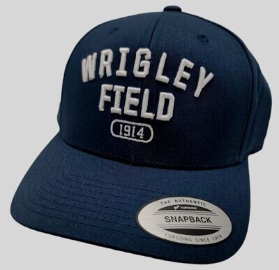 Wrigley Field 1914 Navy Snapback Hat with 3D Embroidery