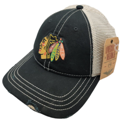 Chicago Blackhawks Vintage Look Trucker Mesh Back Hat