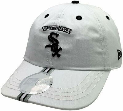 Chicago White Sox Hat Buckle Back Slouch V Stripe