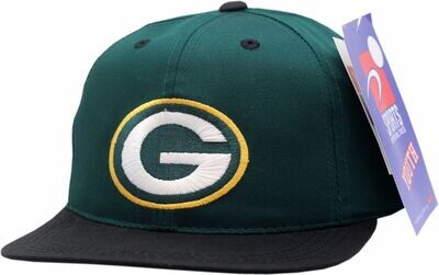 Green Bay Packers Youth Snapback Hat Green/Black Logo Block