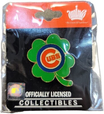Chicago Cubs Shamrock Irish Lapel Pin