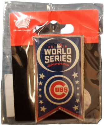 Chicago Cubs 2016 World Series Lapel Pin Banner