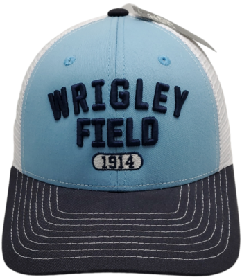 Chicago Wrigley Field 1914 Snapback Trucker Mesh Puff 3-D Embroidery Hat