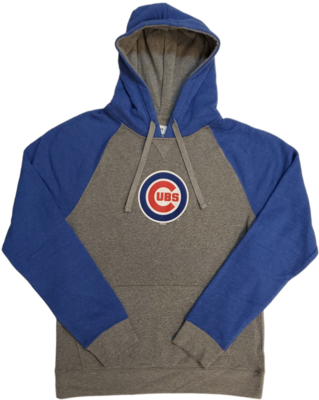 Chicago Cubs Pullover Hoodie Tri-Blend Bullseye Logo