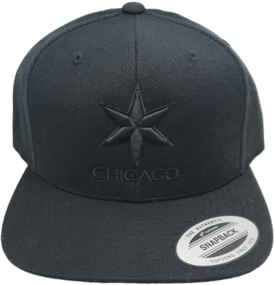 Chicago Star Flat Bill Snapback Black