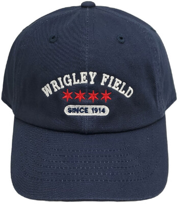 Youth Wrigley Field Since 1914 Slouch Hat Buckle Back Navy