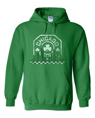 Irish Chicago Police City Skyline Pullover Hoodie