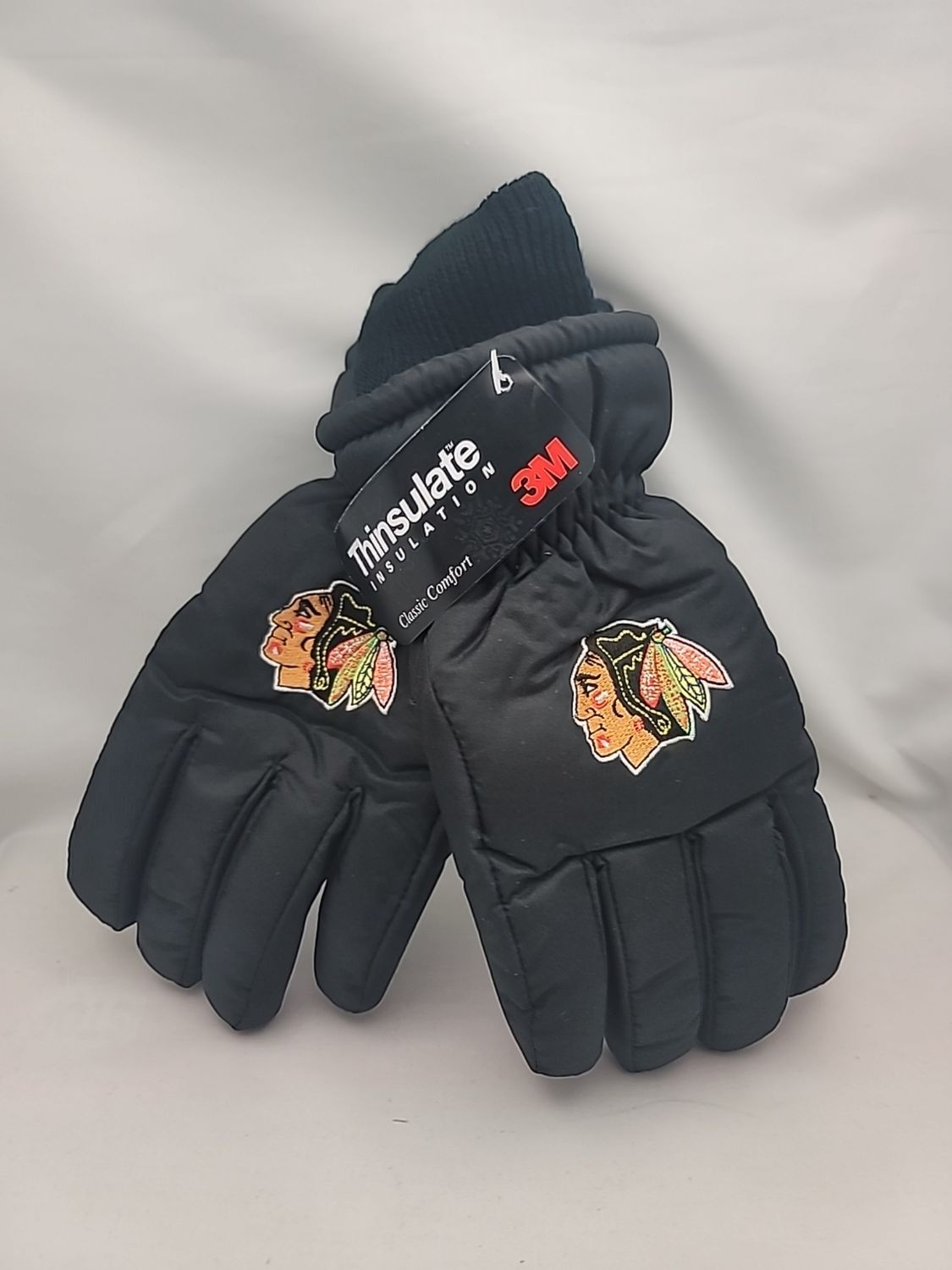 Blackhawks Kids 8-20 Thermal Gloves