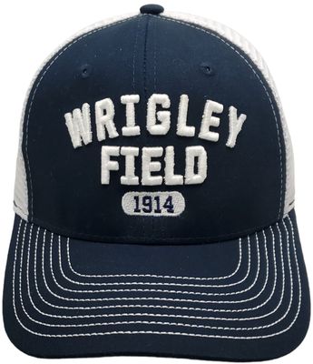 Wrigley Field 1914 Trucker Mesh Snapback Hat With 3D Embroidery
