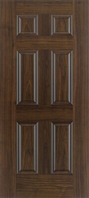 6 Panel Walnut