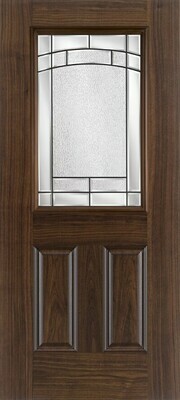 2 Panel Half Lite Walnut