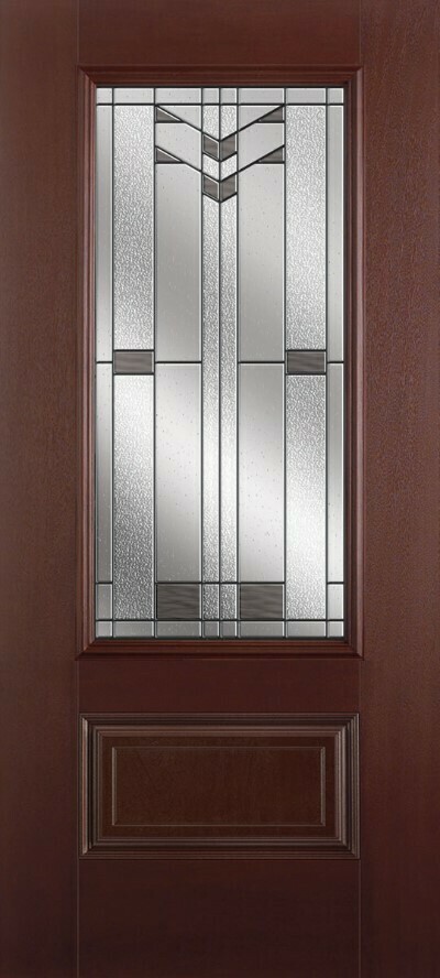 1 Panel 3/4 Lite Mahogany