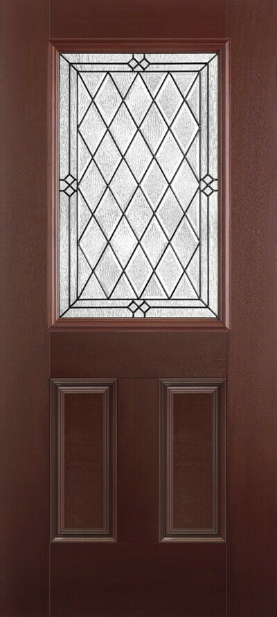2 Panel Half Lite Mahogany