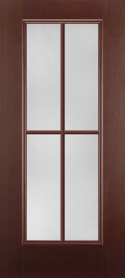 4 Lite Simulated Divided Mahogany