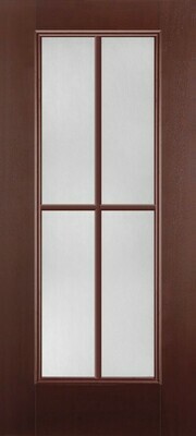 4 Lite Simulated Divided Mahogany