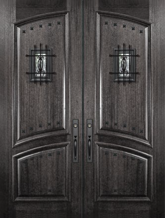 Square Top Arch 2 Panel Dbl w/Speakeasy, Clavos