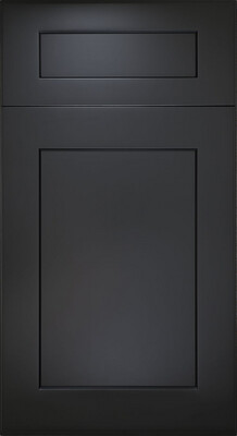 Orange Cabinetry / Obsidian Black