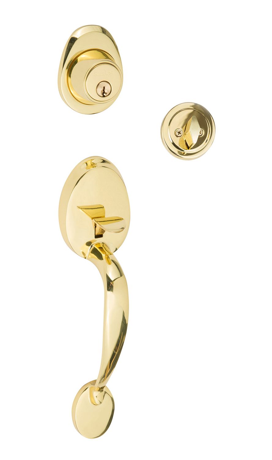 Alta Handleset, Available Finishes: Polished Brass