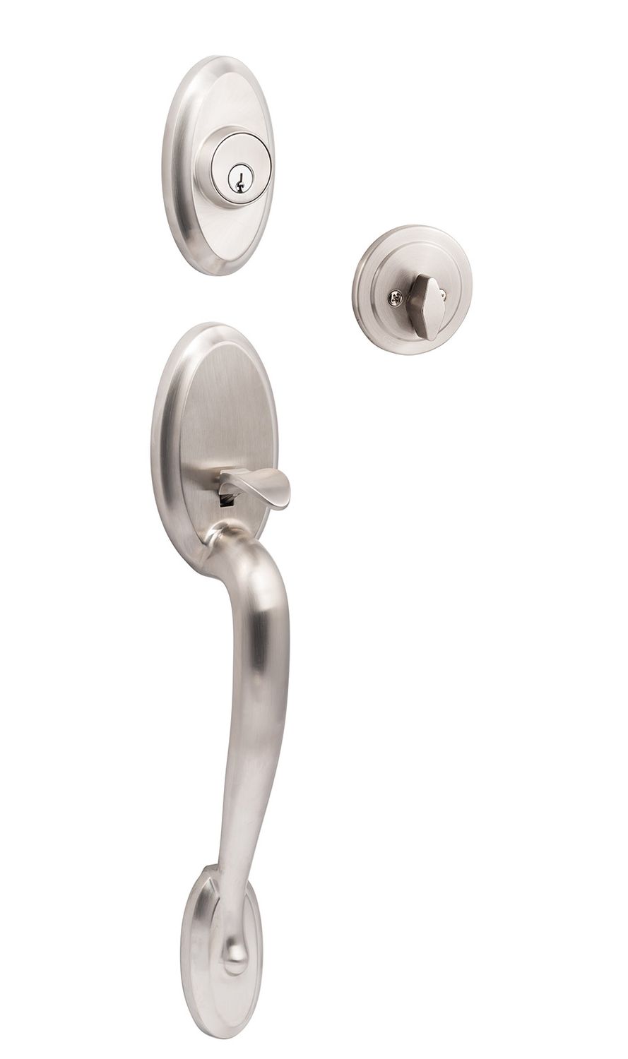 Aspen Handleset, Available Finishes: Satin Nickel