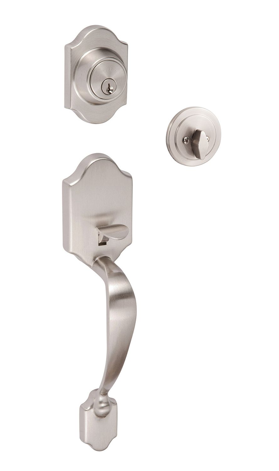 Coral Handleset, Available Finishes: Satin Nickel
