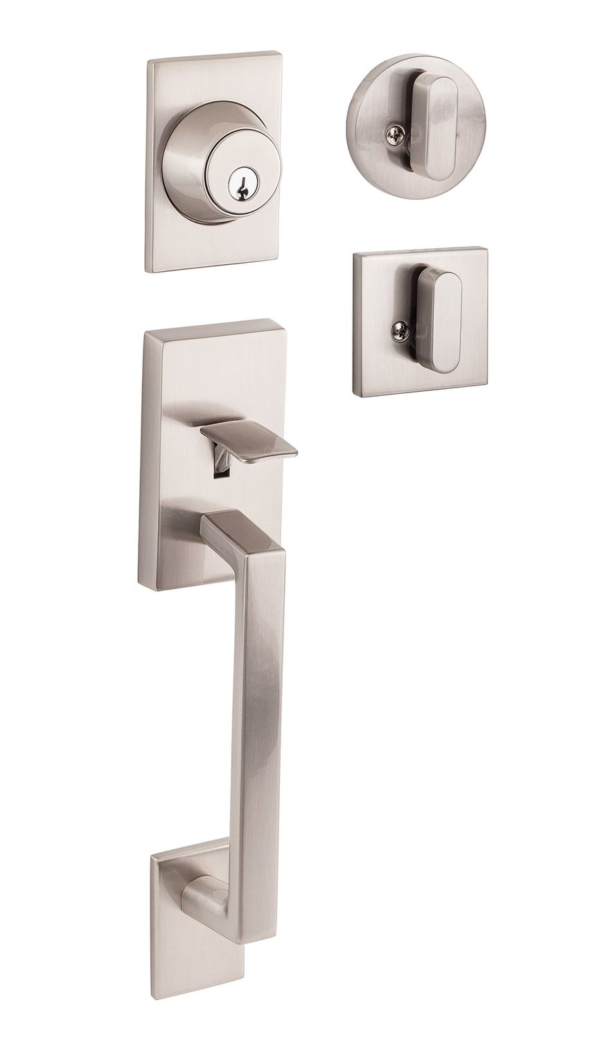 Koln Handleset, Available Finishes: Satin Nickel