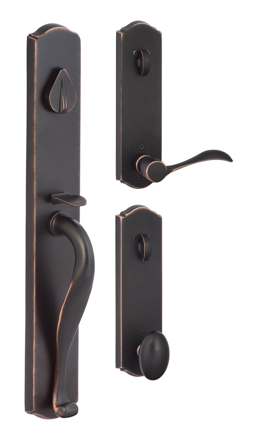 Wasatch Handleset, Available Finishes: Vintage Bronze