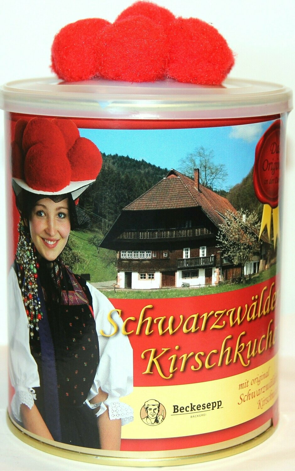 Hanselihof "Schwarzwälder Kirschkuchen aus der Dose", Original mit  Bollenhut 400 g