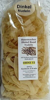 Hanselihof Dinkel Band Nudeln ohne Ei