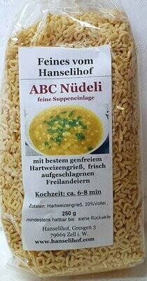Hanselihof Original Schwarzwälder ABC Nüdeli, Suppeneinlage
