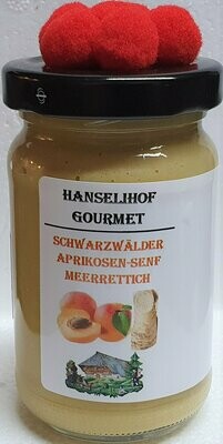 Hanselihof Black Forest BBQ Aprikosen-Meerrettichsenf120g