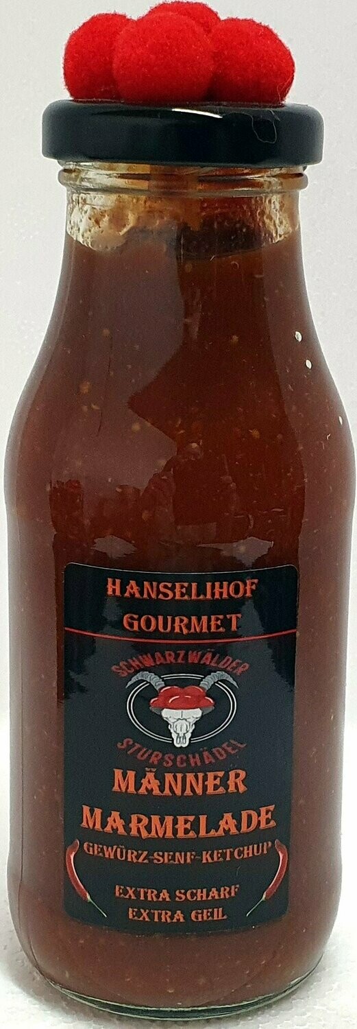Hanselihof Black Forest BBQ "Männermarmelade " extra scharf-extra geil, Vatertag