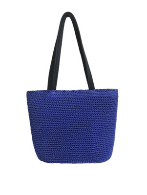 Royal Blue Crotchet Handbag