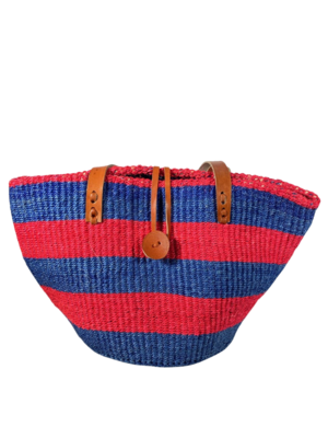 Blue and Pink Tote Basket