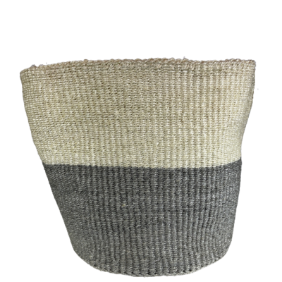 Grey & White Two Tone Planter Basket