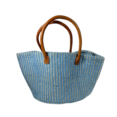 Baby Blue With White Stripe Basket