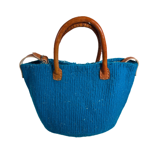 Cerulean Blue Tote Basket