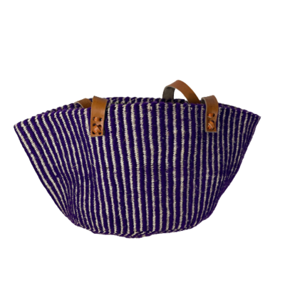 Purple Yarn Tote Basket