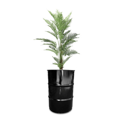plantenbak - Bloembak- Industrieel metalen olievat 40x58 cm